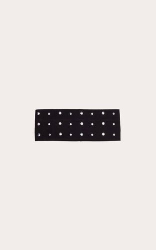 Black Bandeau En Jersey Clouté - PrettyLittleThing - Modalova