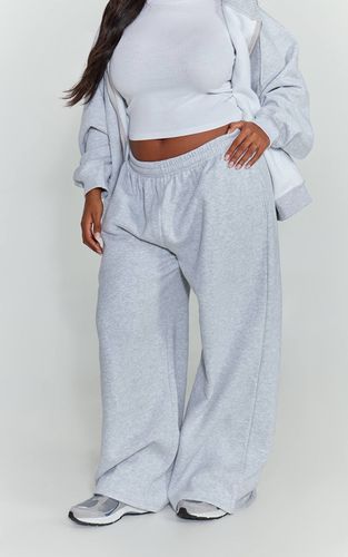 Ash Grey Pantalon De Jogging Grande Taille À Jambe Droite Chiné | Taille 2XL - PrettyLittleThing - Modalova