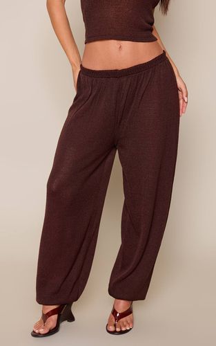 Pantalon Ballon En Maille Ajourée | Taille XS - PrettyLittleThing - Modalova