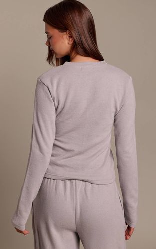 Ash Grey Haut Boutonné Toucher Doux | Taille 32 - PrettyLittleThing - Modalova