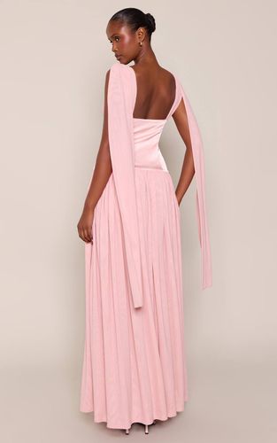 Blush Robe Longue Corset À Décolleté Plongeant En Mesh Sans Manches | Taille 42 - PrettyLittleThing - Modalova