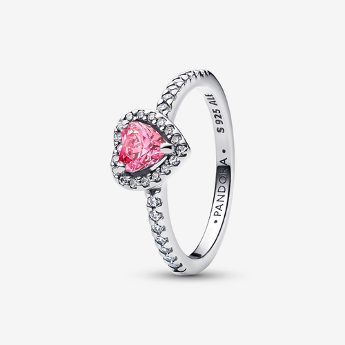 Bague Cœur Rose Surélevé - Pandora - Modalova