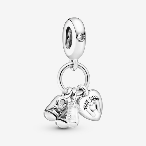 Charm Pendant Biberon et Chaussures Bébé - Pandora - Modalova