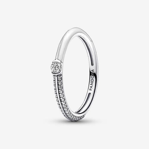 Bague Double Pavée & Blanche ME - Pandora - Modalova