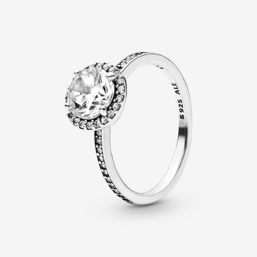 Bague Halo Scintillant Rond - Pandora - Modalova