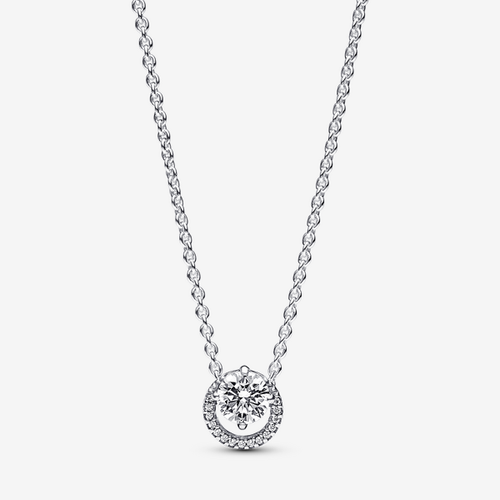 Collier Pendentif Halo Rond Scintillant - Pandora - Modalova