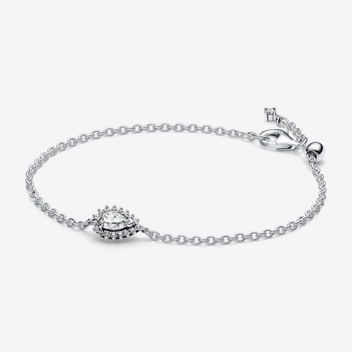 Bracelet Chaîne Halo Poire Scintillante - Pandora - Modalova