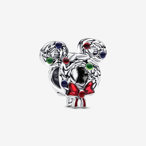 Charm Disney Mickey Couronne de Noël - Pandora - Modalova