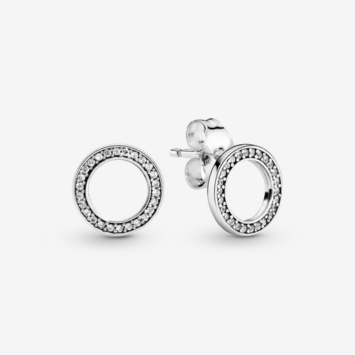 Clous d'Oreilles Cercles Scintillants - Pandora - Modalova