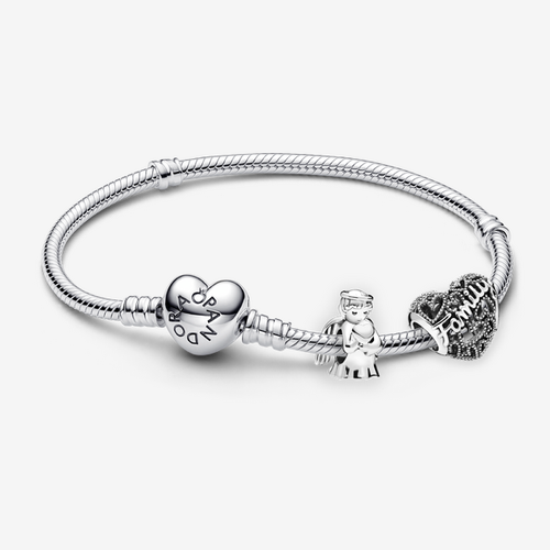 Bracelet Composé Ange de l'Amour & Cœur de Famille - Pandora - Modalova