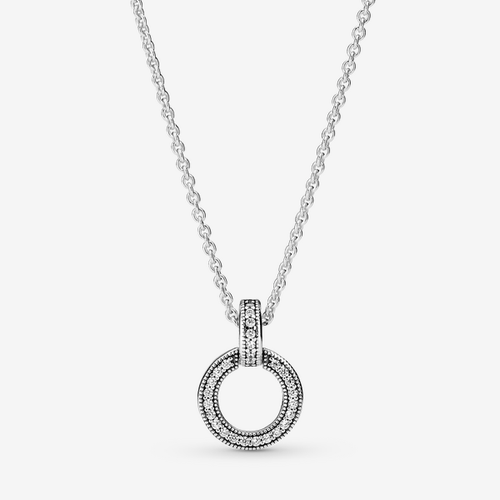 Collier Pendentif Double Cercle - Pandora - Modalova