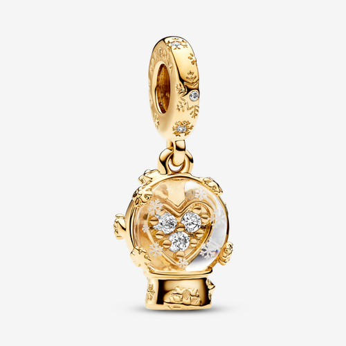 Charm Pendant Boule de Neige Cœur et Flocon - Pandora - Modalova