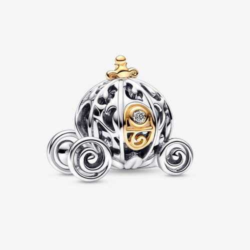 Charm Disney 100e anniversaire Carrosse Enchanté de Cendrillon avec diamant de synthèse - Pandora - Modalova