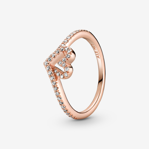 Bague Cœur Chevron Scintillante - Pandora - Modalova