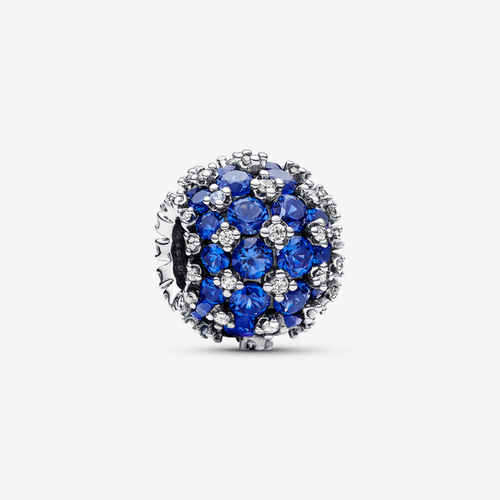 Charm Rond Pavé Bleu Scintillant - Pandora - Modalova