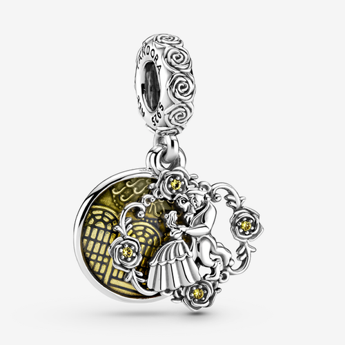 Charm Pendant Disney La Belle et La Bête en train de Danser - Pandora - Modalova