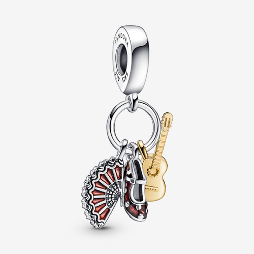 Charm Pendant Flamenco Espagnol Guitare, Chaussure & Éventail - Pandora - Modalova