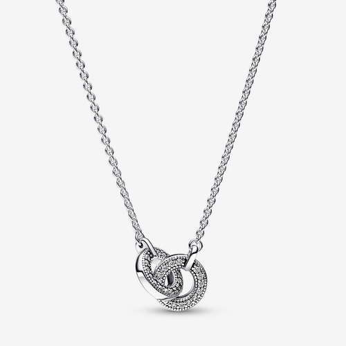 Collier Pendentif Pavé Entrelacé Signature - Pandora - Modalova