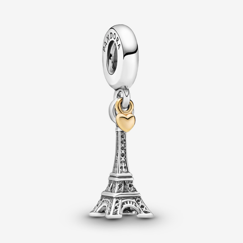 Charm Pendant Tour Eiffel Paris & Cœur - Pandora - Modalova