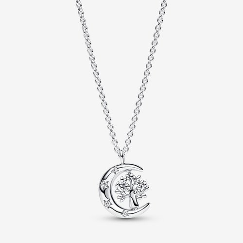 Collier avec Pendentif Lune et Arbre Pivotant - Pandora - Modalova