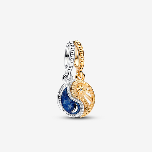 Charm Pendant Soleil & Lune Séparable Bimatière - Pandora - Modalova