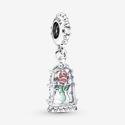 Charm Pendant Disney La Belle et La Bête Rose Enchantée - Pandora - Modalova