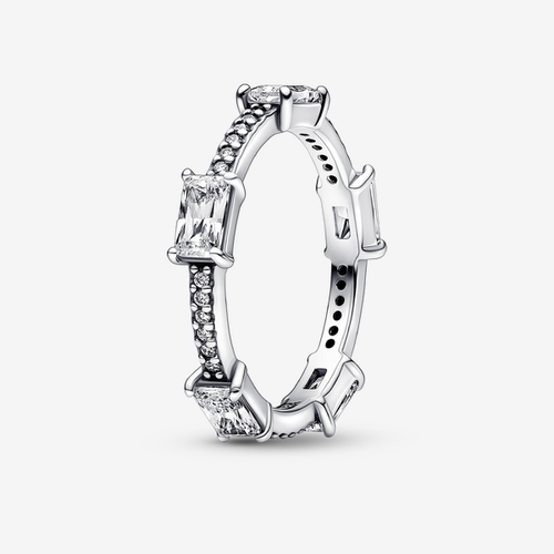 Bague Rectangles Pavés Scintillants - Pandora - Modalova