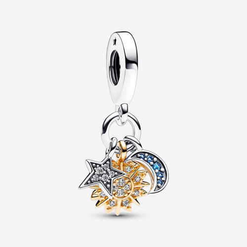 Charm Pendant Triple Céleste Bimatière - Pandora - Modalova