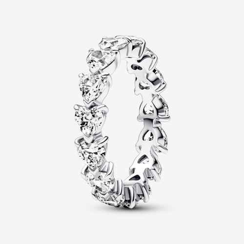 Bague Couronne de Cœurs Incolores - Pandora - Modalova