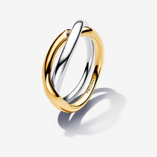 Bague Anneaux Entrelacés Bicolore - Pandora - Modalova