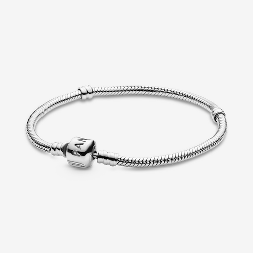 Bracelet Maille Serpent Fermoir Barillet Moments - Pandora - Modalova