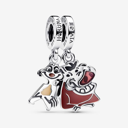 Charm Pendant Séparable Disney Le Roi Lion Timon & Pumbaa - Pandora - Modalova