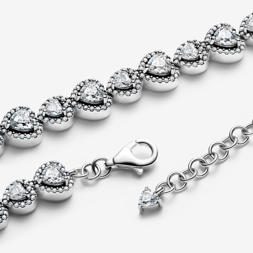 Bracelet Cœurs Halo en édition limitée - Pandora - Modalova