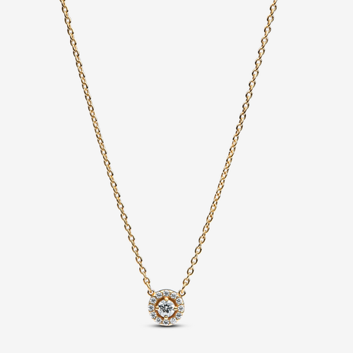 Collier à Pendentif Halo Pavé Rond - Pandora - Modalova