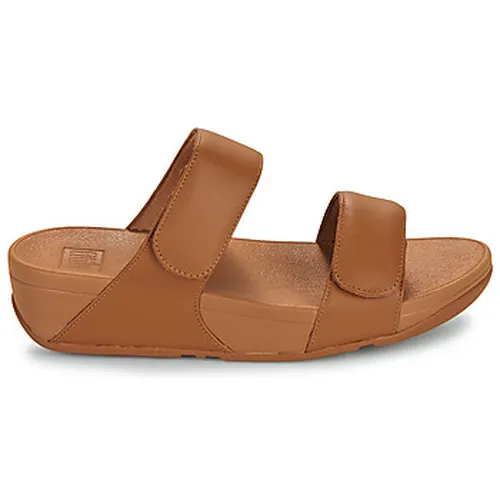 Sandales compensées Lulu Adjustable Leather Slides - FitFlop - Modalova