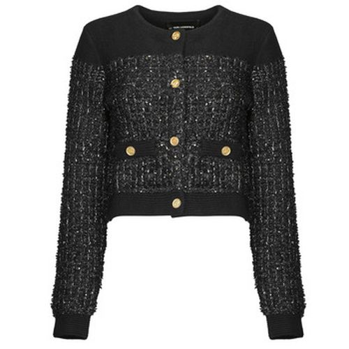 Gilet BOUCLE KNIT CARDIGAN - Karl Lagerfeld - Modalova