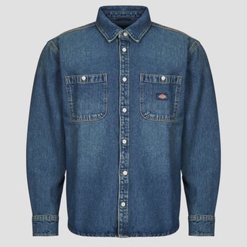 Chemise MECHANIC DENIM SHIRT LS KHAKI TINTED BLUE - Dickies - Modalova