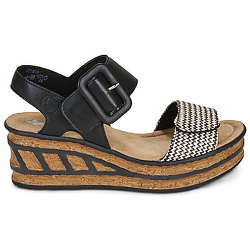 Sandales compensées 68172-00 - Rieker - Modalova