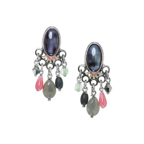 Boucles oreilles Boucles d 'oreilles poussoir à pampilles - Franck Herval - Modalova