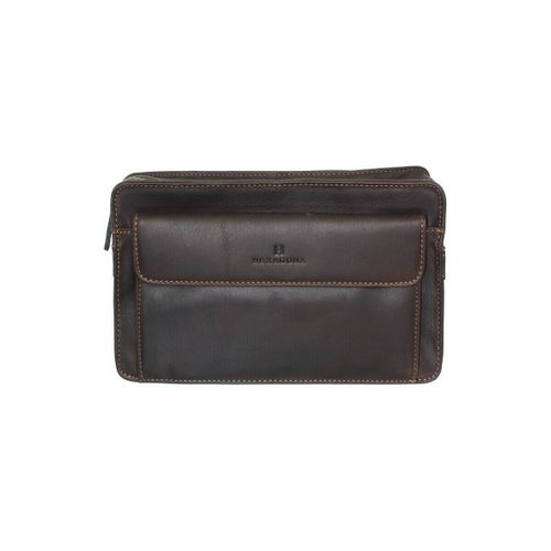 Sac Pochette en cuir Ref 40232 Marron 24*15*5 cm - Hexagona - Modalova