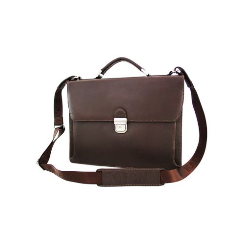 Porte document Cartable 1 Soufflet Cuir De Vachette Grainé K 69326 - Katana - Modalova