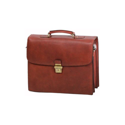 Porte document Cartable Arizona Cuir De Vachette Gras 3 Soufflets GH 5228 - Gerard Henon - Modalova
