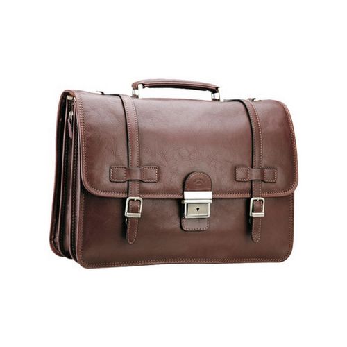 Porte document Cartable Cuir De Vachette Gras 3 Soufflets K 31039 - Katana - Modalova
