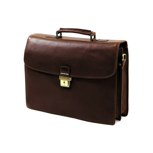 Porte document Cartable Arizona Cuir De Vachette Gras 2 Soufflets GH 5226 - Gerard Henon - Modalova