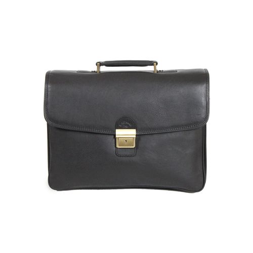 Porte document Cartable En Cuir De Vachette Gras 4 Soufflets K 31028 - Katana - Modalova