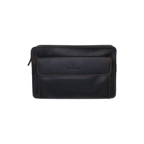 Sac Pochette en cuir ref 40232 noir 24*15*5 cm - Hexagona - Modalova
