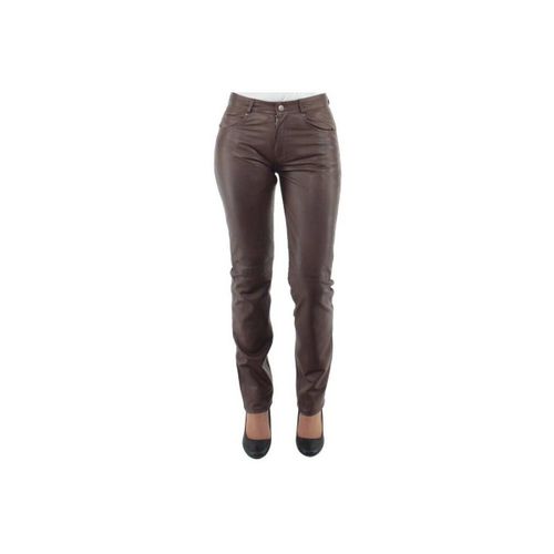 Pantalon Pantalon slim wody en cuir ref 33425 chataigne - Giorgio - Modalova