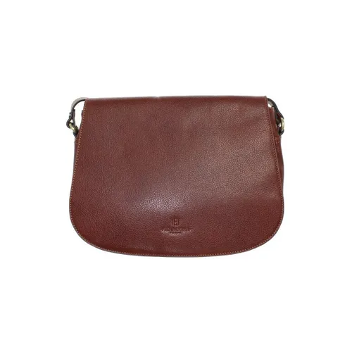 Sac Bandouliere Sac porté travers en cuir ref 42086marron - Hexagona - Modalova