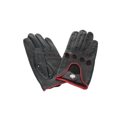 Gants Gants de conduite en cuir agneau ref 23665 noir et rouge - Glove Story - Modalova
