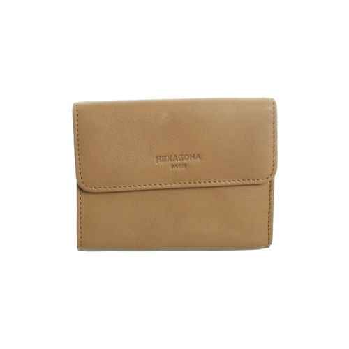Portefeuille Porte-monnaie en cuir ref_xga43163 Beige - Hexagona - Modalova
